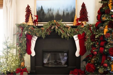 Christmas mantel decor from My Texas House at Walmart 

#LTKhome #LTKCyberWeek #LTKHoliday