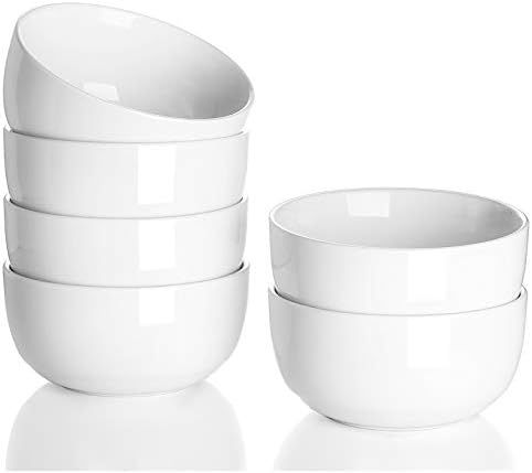 Teocera 10 Ounce Small Bowls, Dessert Bowls, Porcelain Ice Cream Bowls for Kitchen, White Bowls S... | Amazon (US)