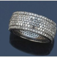 Vintage Diamond Wedding Band, Sterling Silver Anniversary Bands, Engagement Bands, Pave Band | Etsy (CAD)