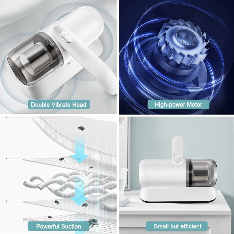 Bed Vacuum Cleaner, Handheld UV Mattress Vacuum with HEPA Filter, Effectively Clean Up for Pillow... | Walmart (US)