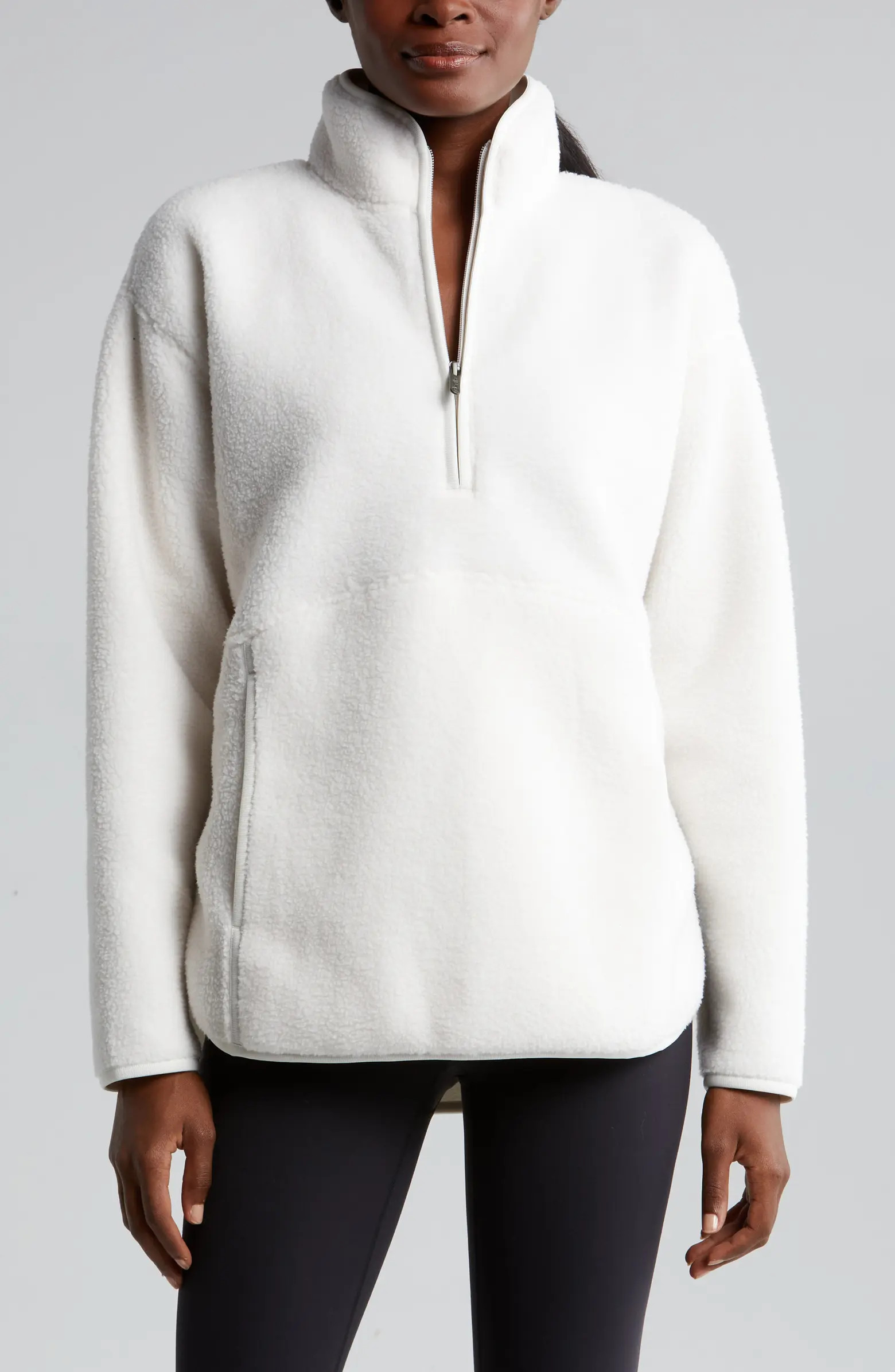 Faux Shearling Half Zip Jacket | Nordstrom
