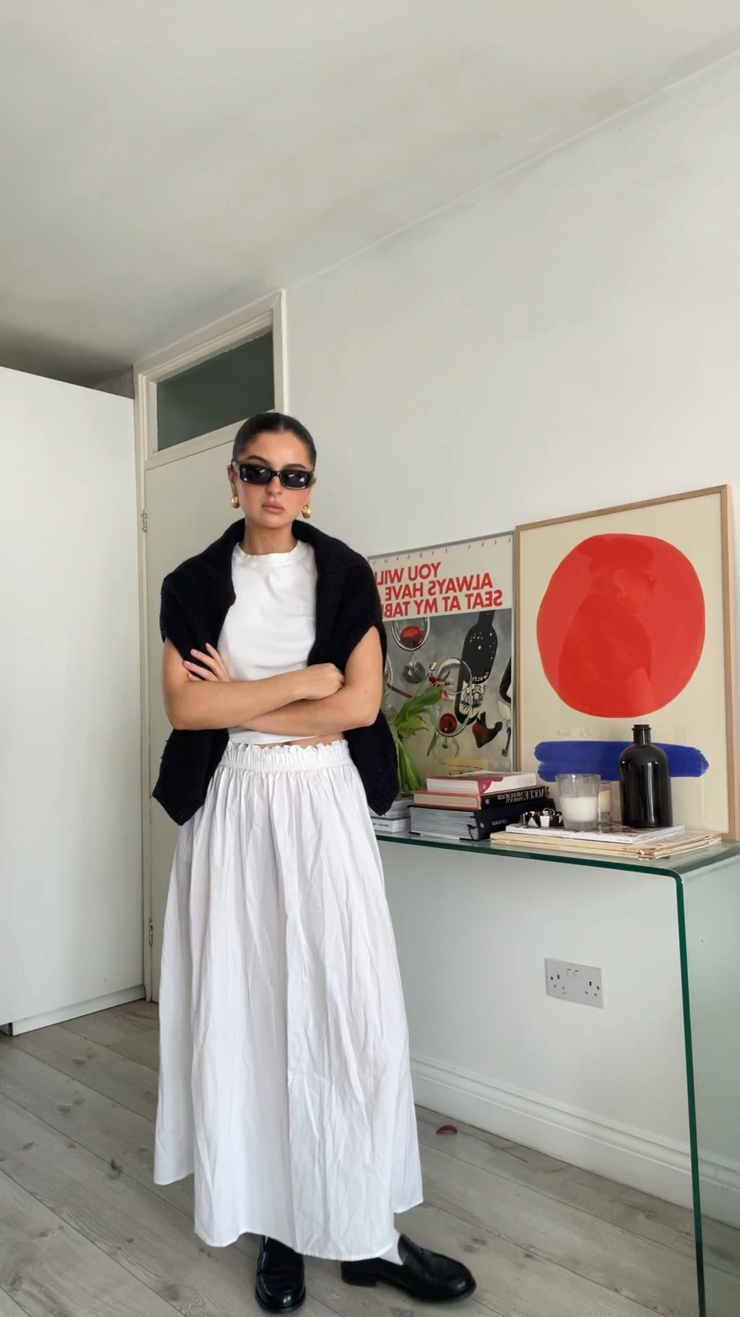 Primark, Topshop, Na-kd, & Other stories, Adanola, Asos, transitional outfit, transitional style, spring outfit, spring fashion, maxi skirt, white maxi skirt, white tee, cropped top, black jumper, knit jumper, leather loafers, black tote bag, canvas bag, spring outfits, outfit ideas, style inspiration 

#LTKstyletip #LTKeurope #LTKSeasonal