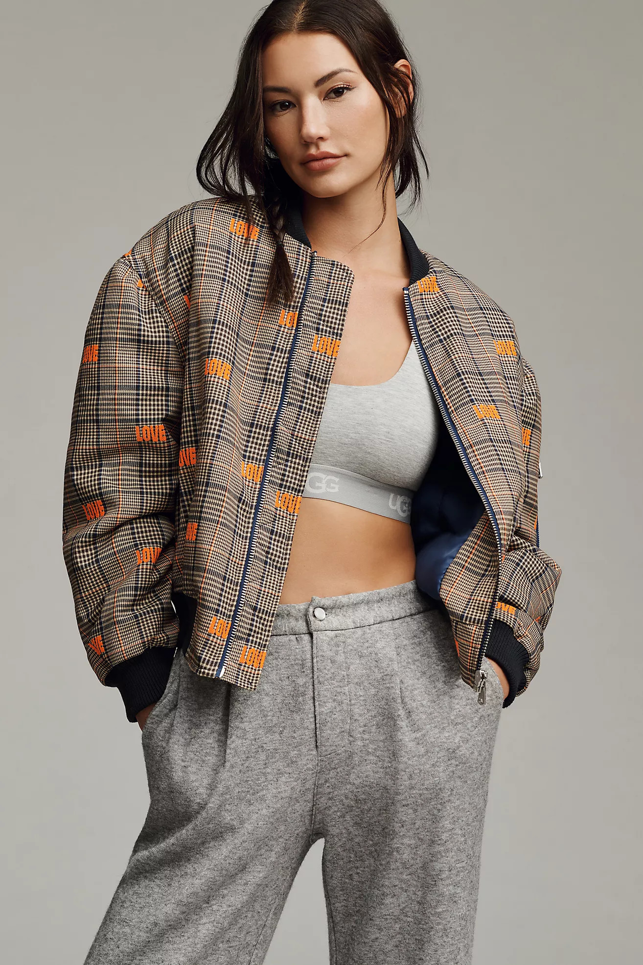 Avec Les Filles Embroidered Love Bomber Jacket | Anthropologie (US)