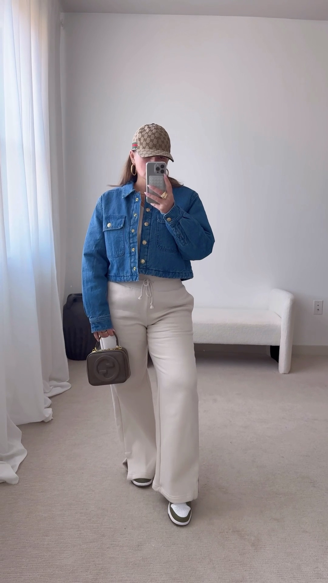 Nike set runs tts
Crop denim jacket has a quilted puffer lining. 



#LTKmidsize #LTKfindsunder100