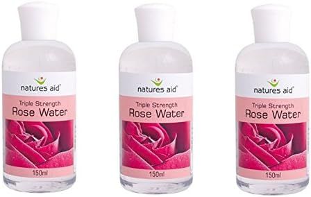 (3 PACK) - Natures Aid - Rosewater (Triple) | 150ml | 3 PACK BUNDLE | Amazon (UK)
