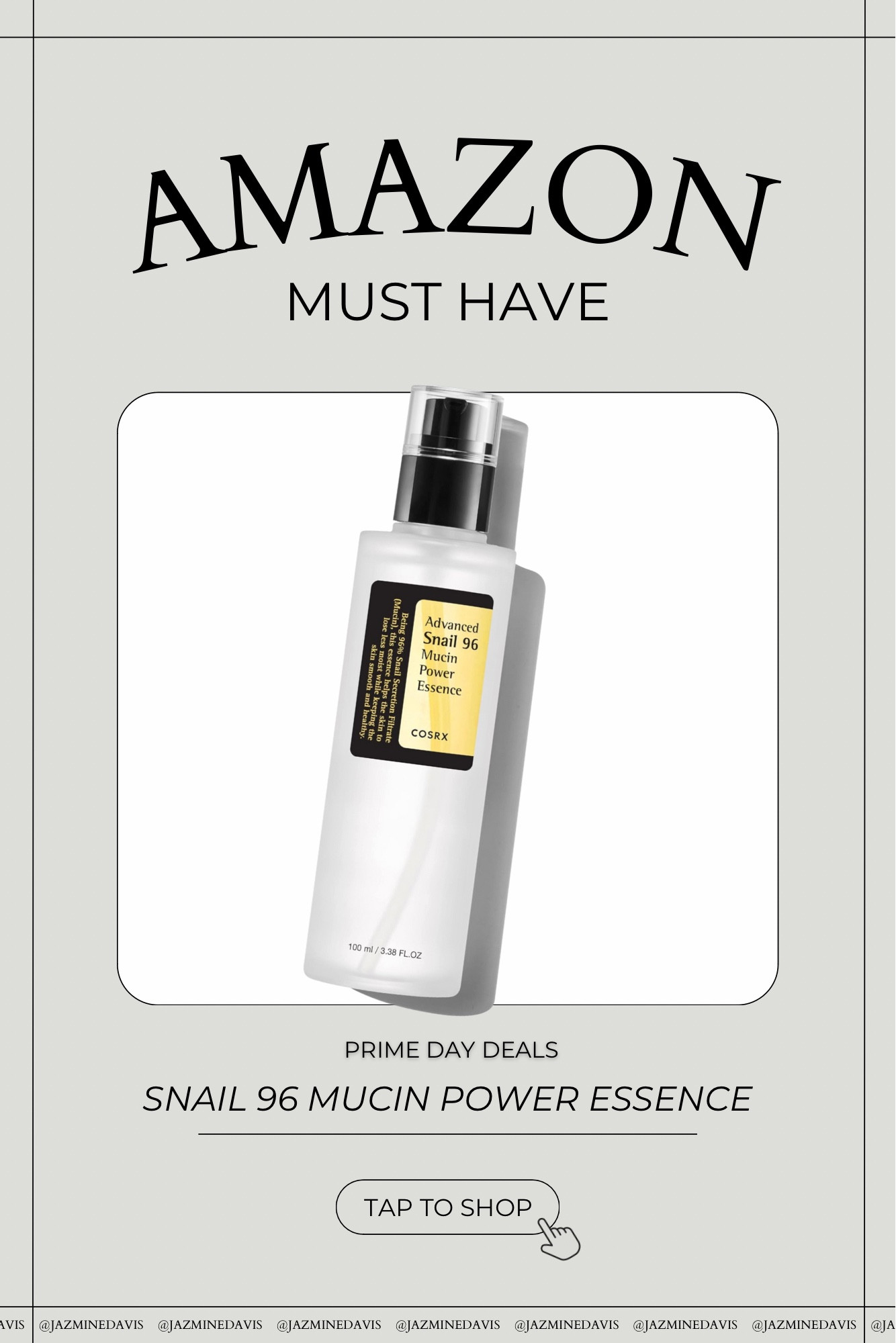The viral Snail 96 Snail Mucin serum may sound icky, but trust me it’s viral for a reason! 🐌✨ 

I’ve been using it for a while now and absolutely love the elasticity and hydrating plumpness it gives my skin. The full-size bottle is currently on sale for Amazon Prime Day for only $13! Such a steal for the quality it offers! Perfect for anyone serious about their skincare routine. 🧴 


#SkincareEssentials #SkincareRoutine #WellnessJourney #HydratedSkin #SnailMucin #AmazonPrimeDay #AmazonFinds #SkincareDeals #BeautySteals #GlowingSkin #HygieneEssentials

#LTKGiftGuide #LTKxPrimeDay #LTKBeauty