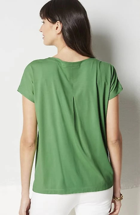 Luxe Supima® Pleat-Back Tee | J. Jill