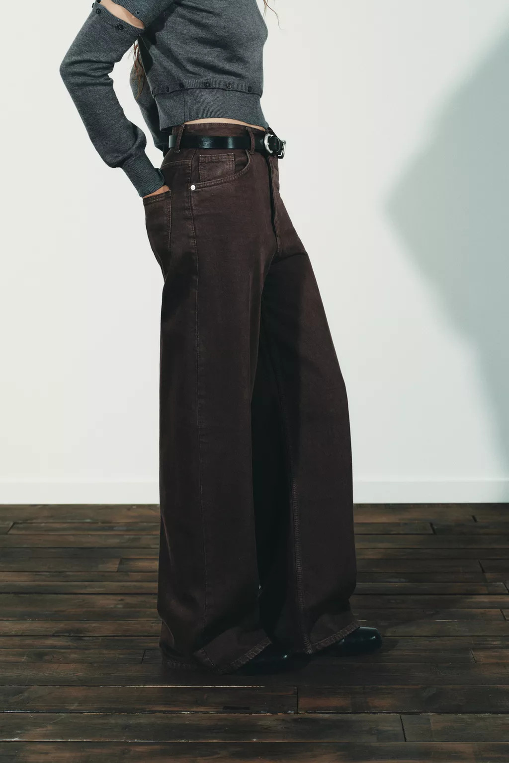 TRF EXTRA WIDE LEG HIGH WAIST JEANS | Zara US