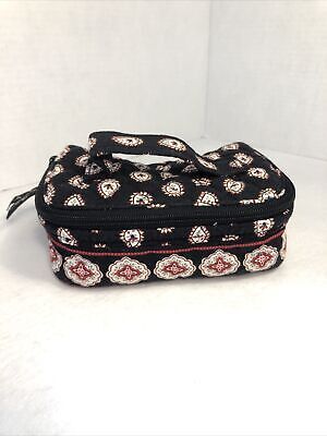 Vera Bradley Travel Jewelry Case with Fold out Compartment Black | eBay US