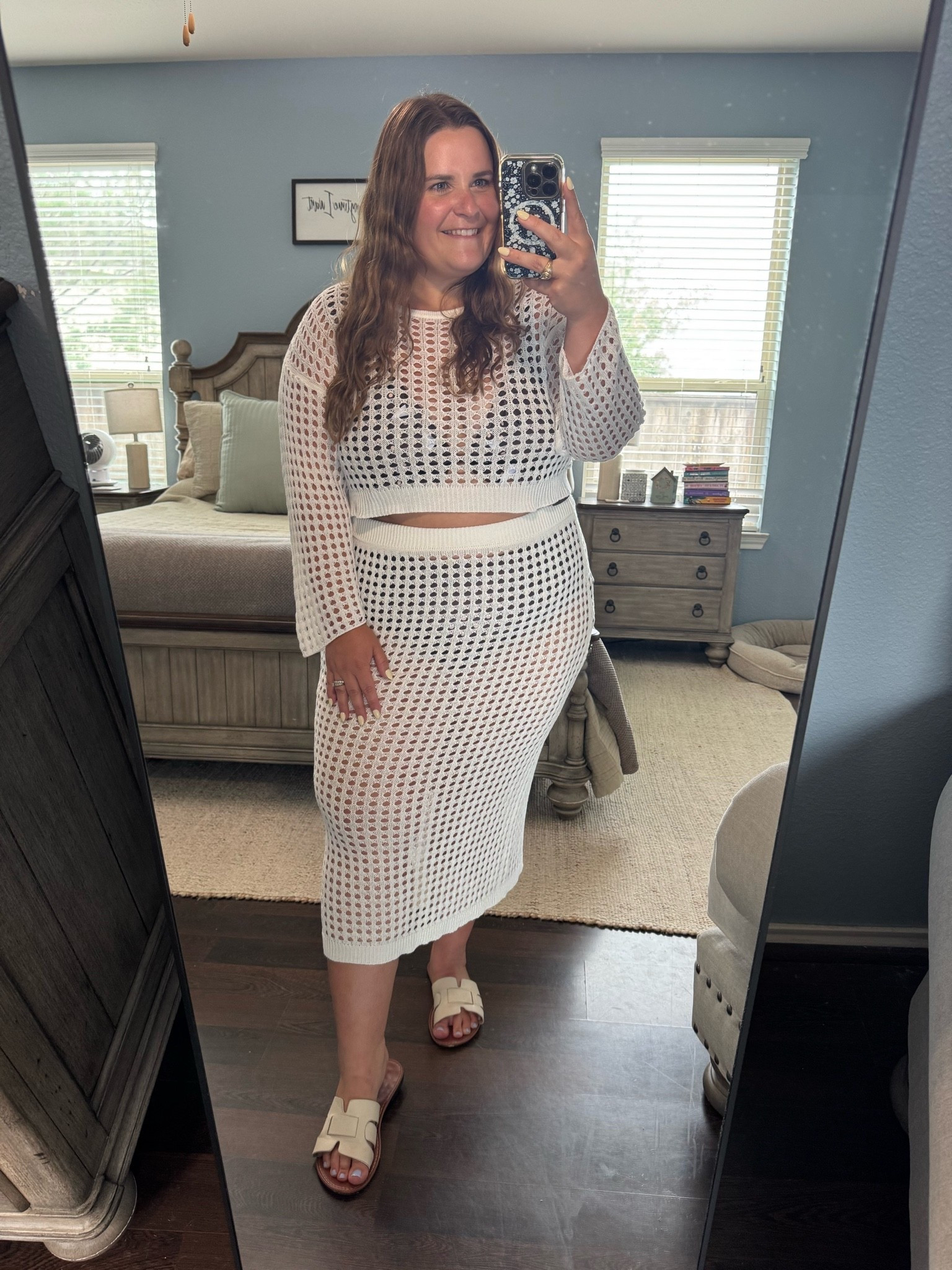 This beachy swimsuit cover up is so cute and curvy friendly! It has some stretch to it! I’m 5’1 and a size 16 wearing an 2XL. I’m in a 3xl in the brown polka dot swim suit. I’m 5’1 and a size 16.

#LTKootd #LTKMidsize #LTKPlusSize