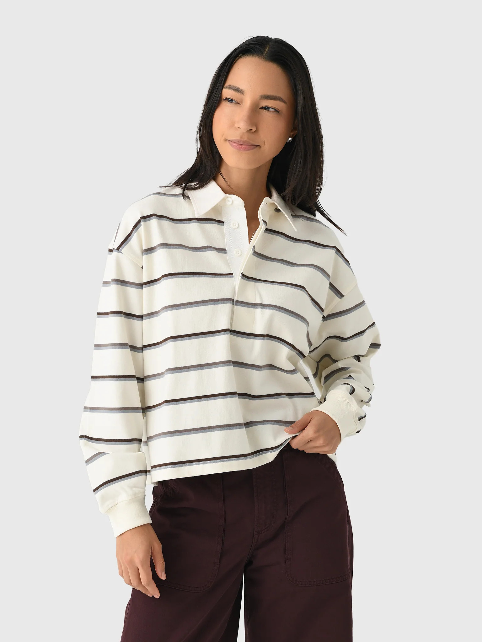 CITIZENS OF HUMANITY
                      
                     Women's Aris Rugby Pullover | Saint Bernard