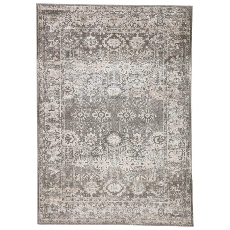 Cristian Oriental Area Rug in Gray/Beige | Wayfair North America