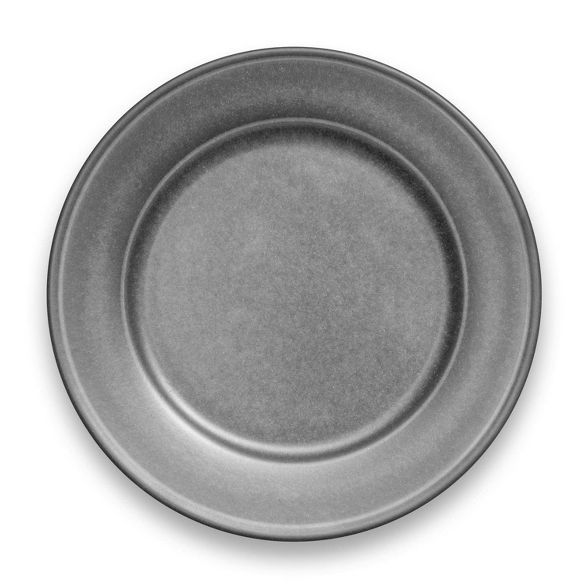 10.5" Melamine and Bamboo Dinner Plate Gray - Threshold™ | Target