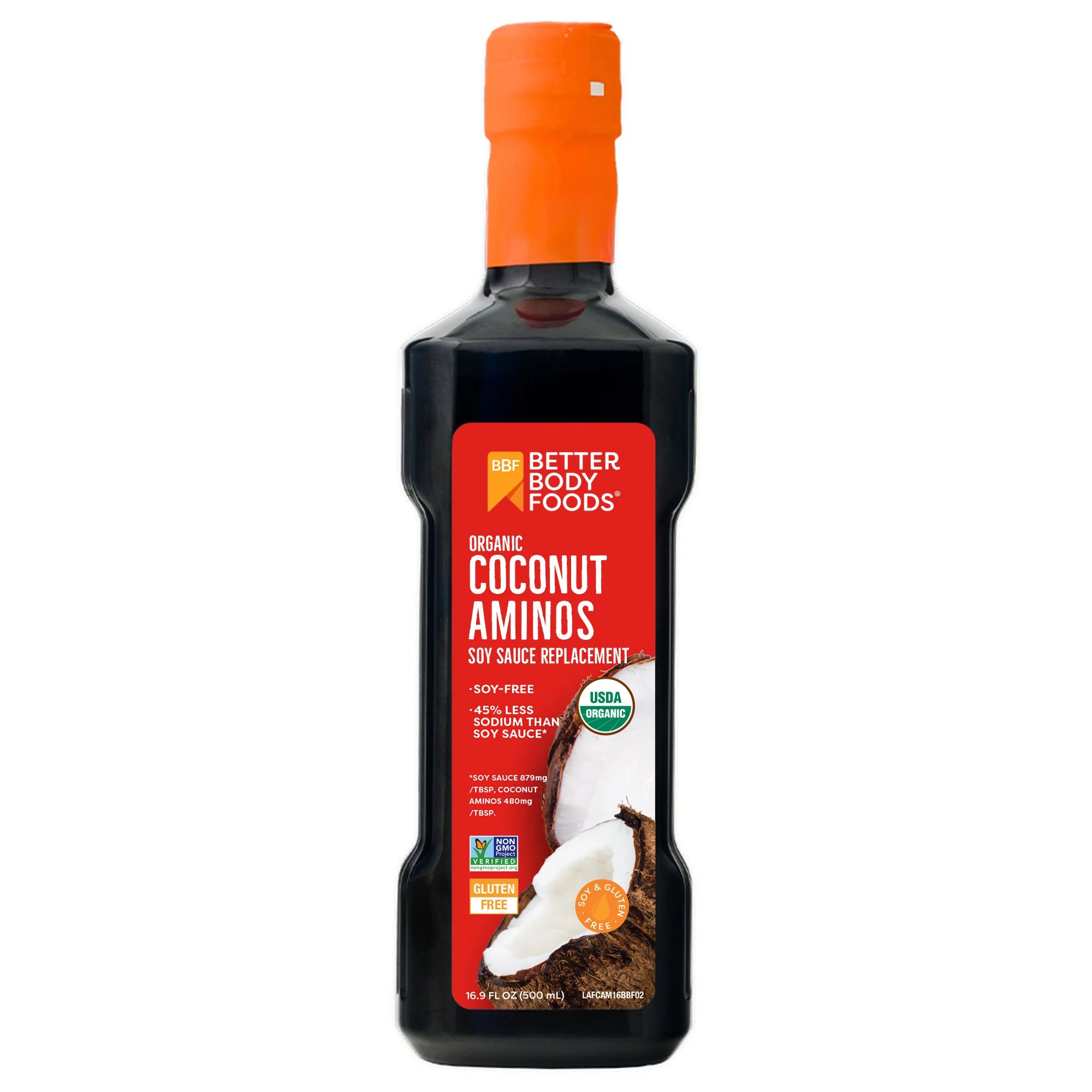 BetterBody Foods Organic Coconut Aminos Soy Sauce Replacement, 16.9 fl oz - Walmart.com | Walmart (US)