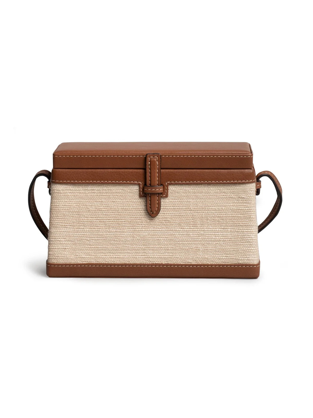 The Square Trunk in Nappa and Woven Fique | Over The Moon