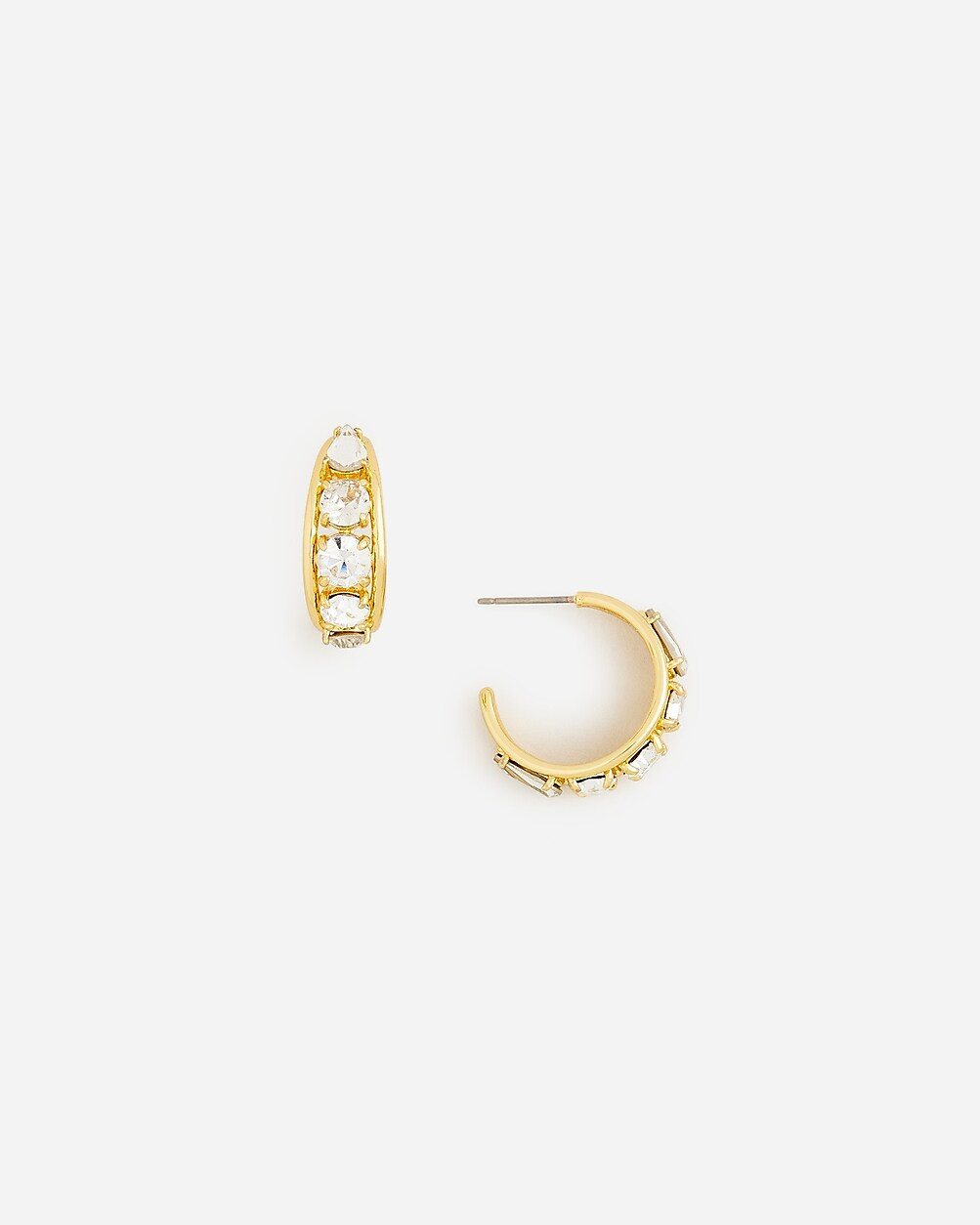Crystal hoop earrings | J. Crew US