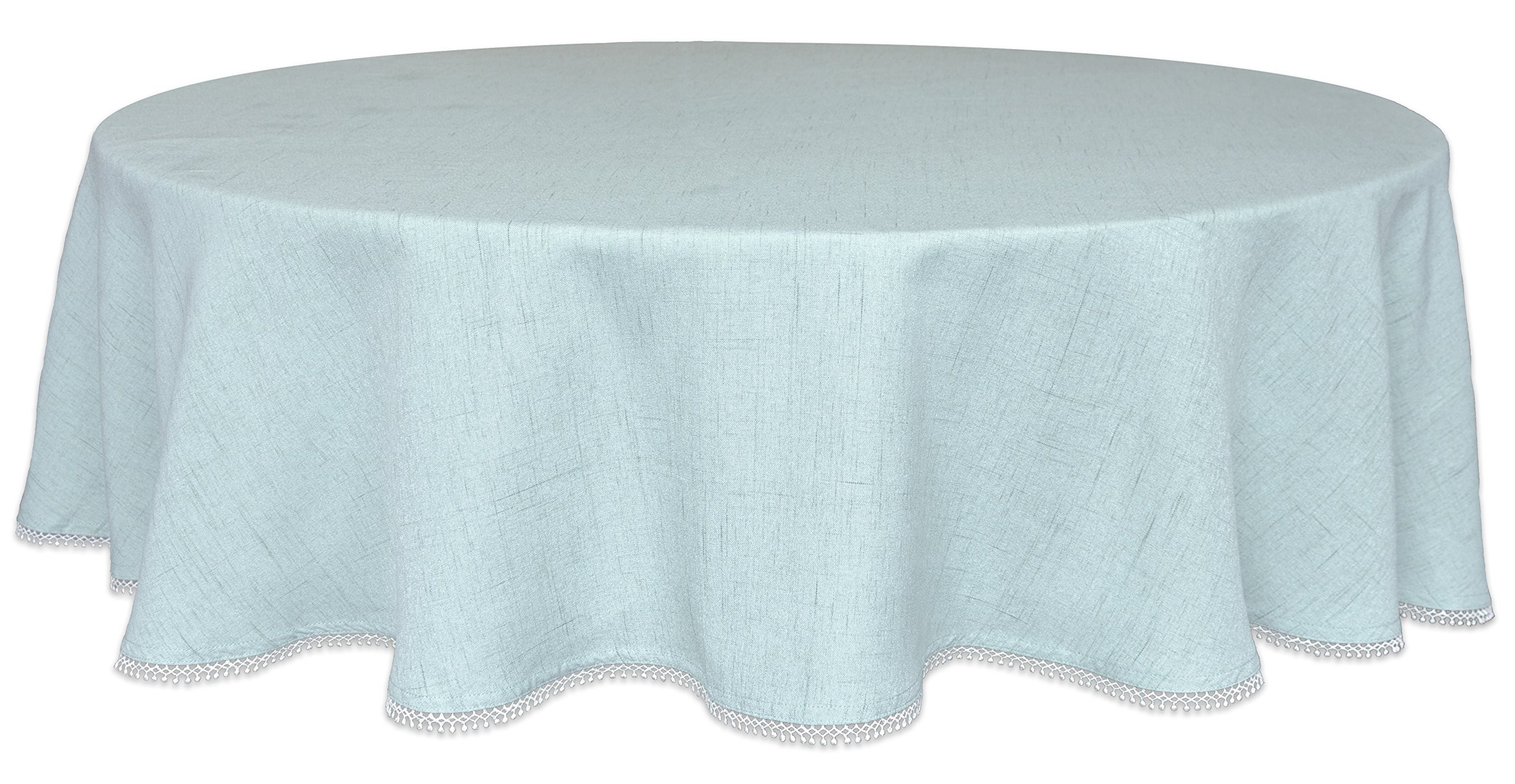 Lenox French Perle Solid 70" Round Tablecloth, Ice Blue | Amazon (US)