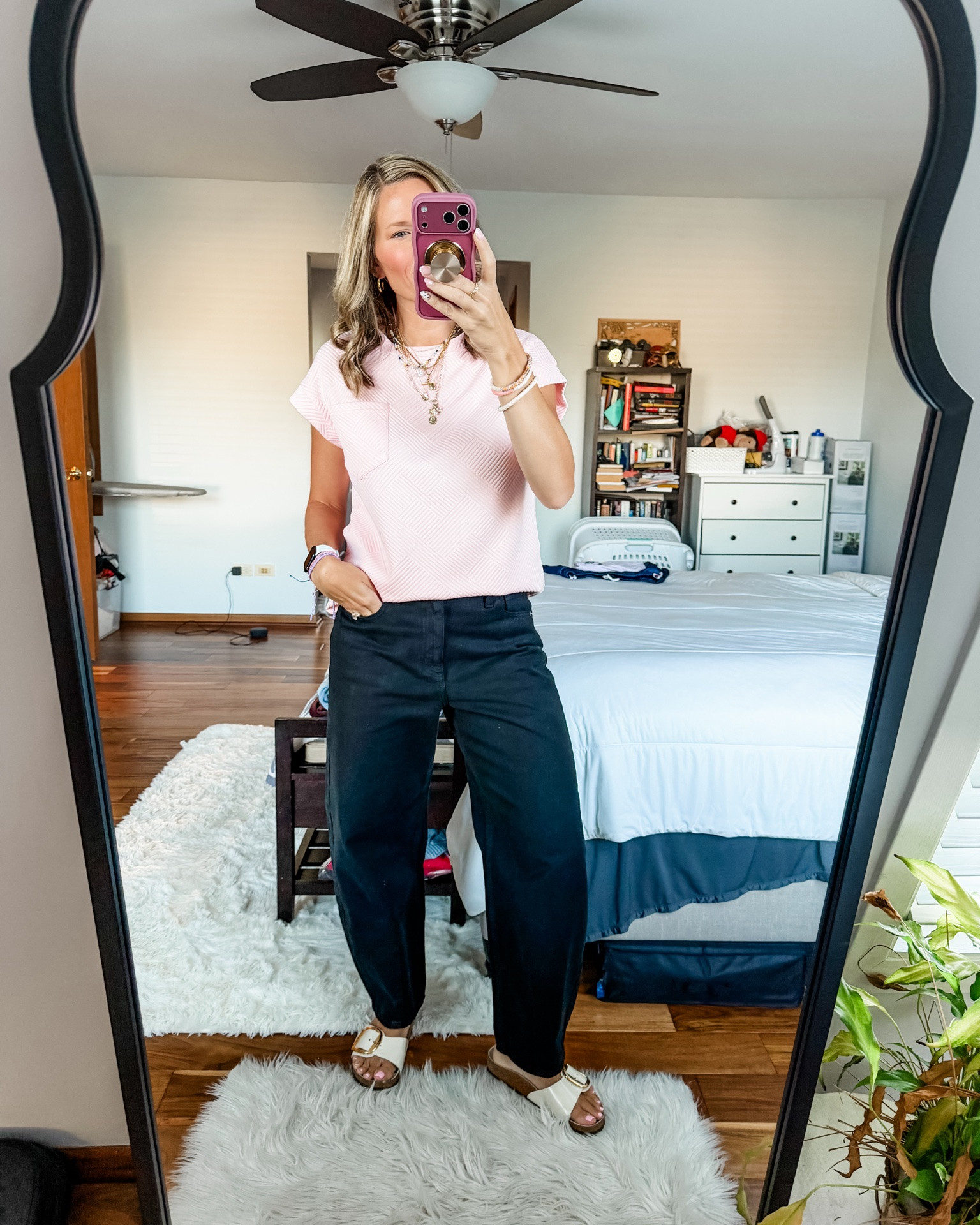 How I wore this new top to school and then how I switched it up slightly for nighttime Open House!

#LTKootd #LTKMidsize #LTKWorkwear