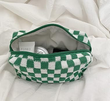 Checkered Makeup Bag | Amazon (US)