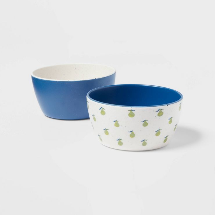 7oz 2pk Bamboo and Melamine Mini Bowls - Threshold™ | Target