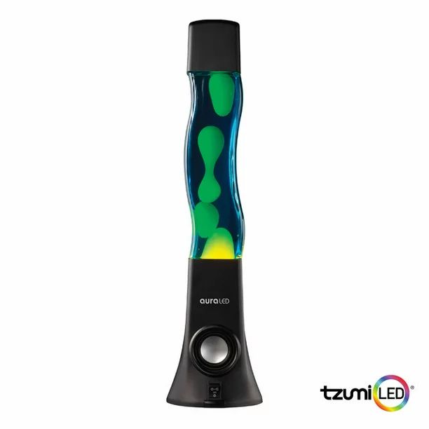 Tzumi ColorFlow Hi-Fi Bluetooth Speaker Lamp with Colorful Lava/Liquid Wax Light Show, 16.5" - Wa... | Walmart (US)