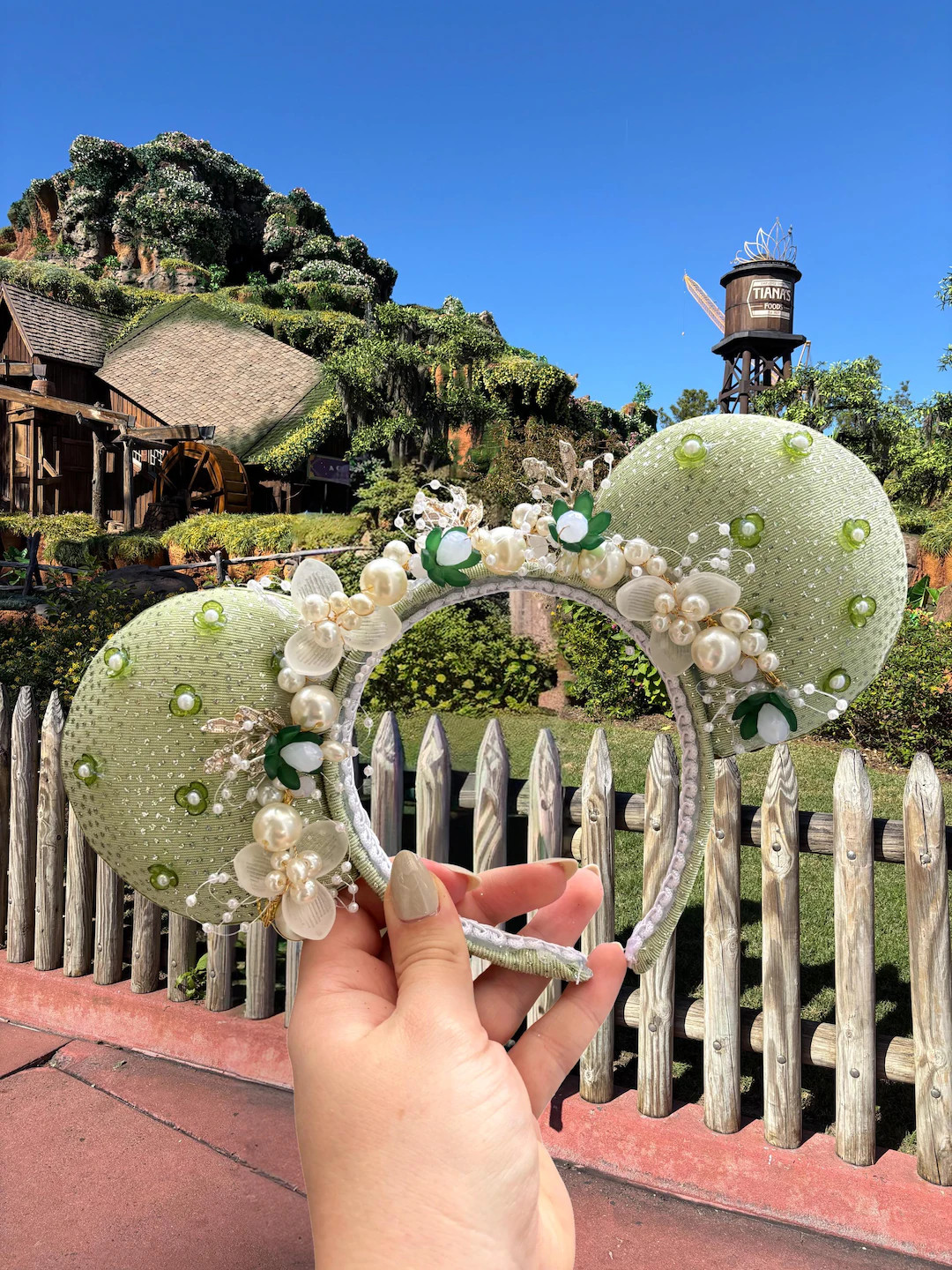 Bayou Blossom Heirloom Ears | Princess Tiana Ears | Princess and The Frog Ears | Etsy (US)