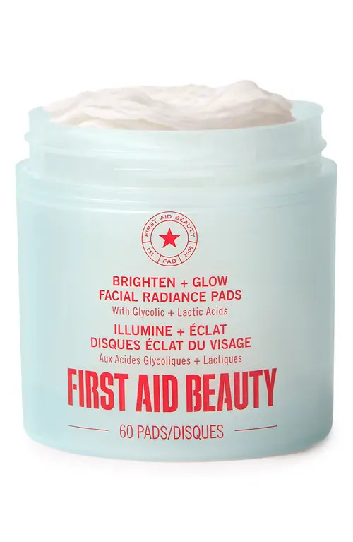 First Aid Beauty Brighten + Glow Facial Radiance Pads at Nordstrom, Size 60 Count | Nordstrom