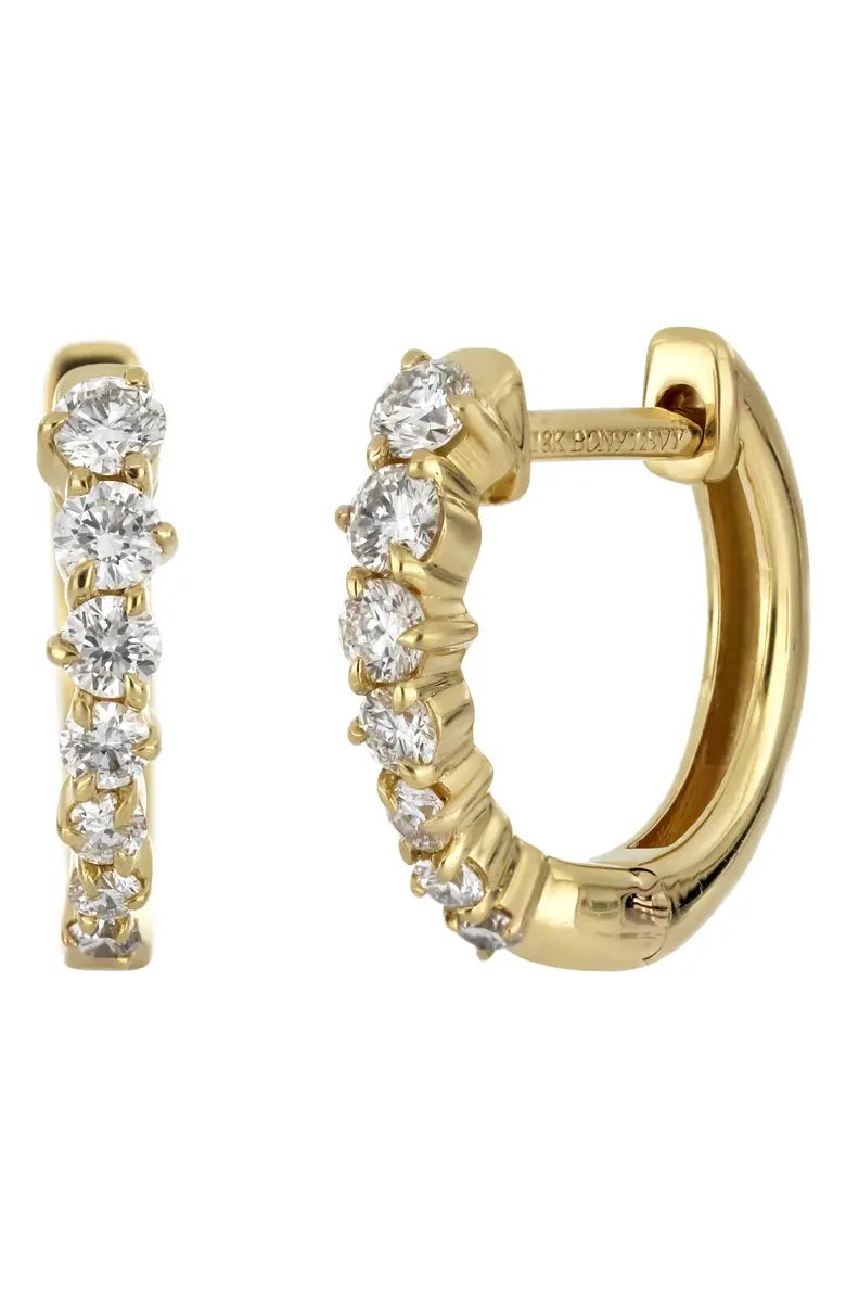Liora Graduated Diamond Hoop Earrings | Nordstrom