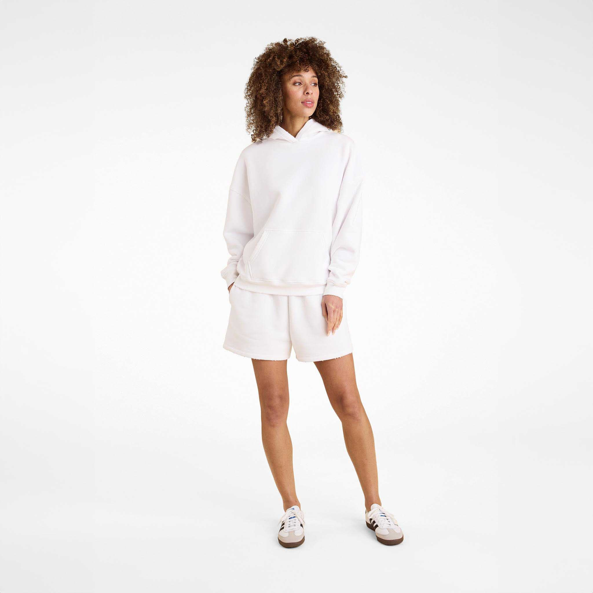 Vintage Fleece Short | White | Nuuds US