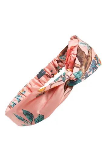 Cara Floral Forest Print Head Wrap | Nordstrom