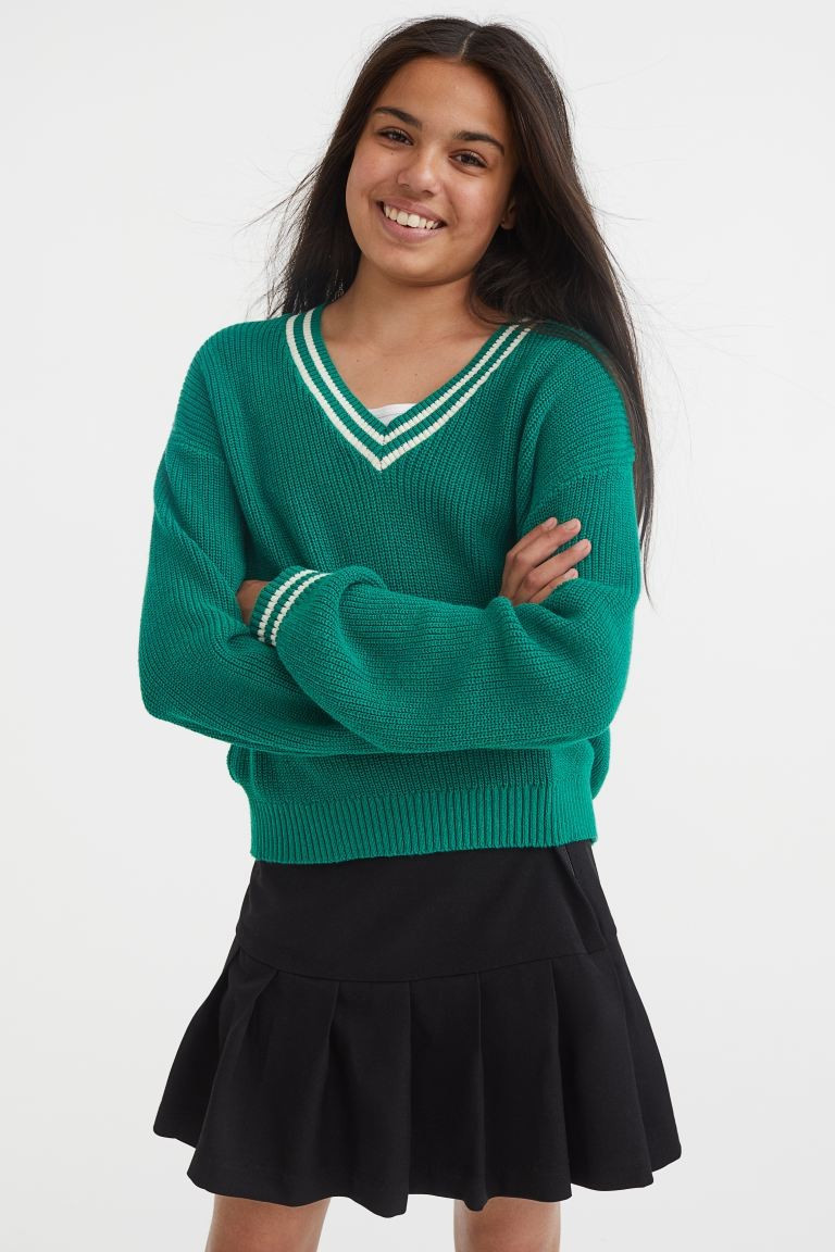 Pleated twill skirt | H&M (UK, MY, IN, SG, PH, TW, HK)