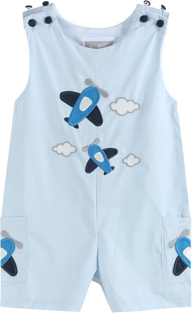 Lil cactus Blue Airplane Pockets Shortalls | Amazon (US)