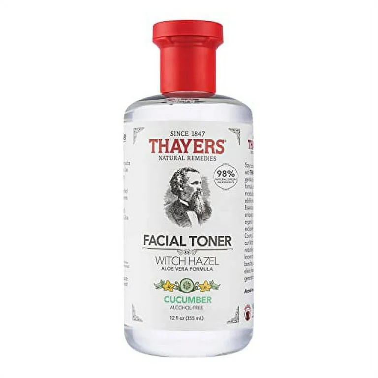THAYERS Alcohol-Free Cucumber Witch Hazel Facial Toner with Aloe Vera Formula, 12 oz | Walmart (US)