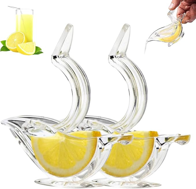 Manual Lemon Juicer, Acrylic Manual Lemon Slice Squeezer, Portable Transparent Fruit Juicer, Eleg... | Amazon (US)