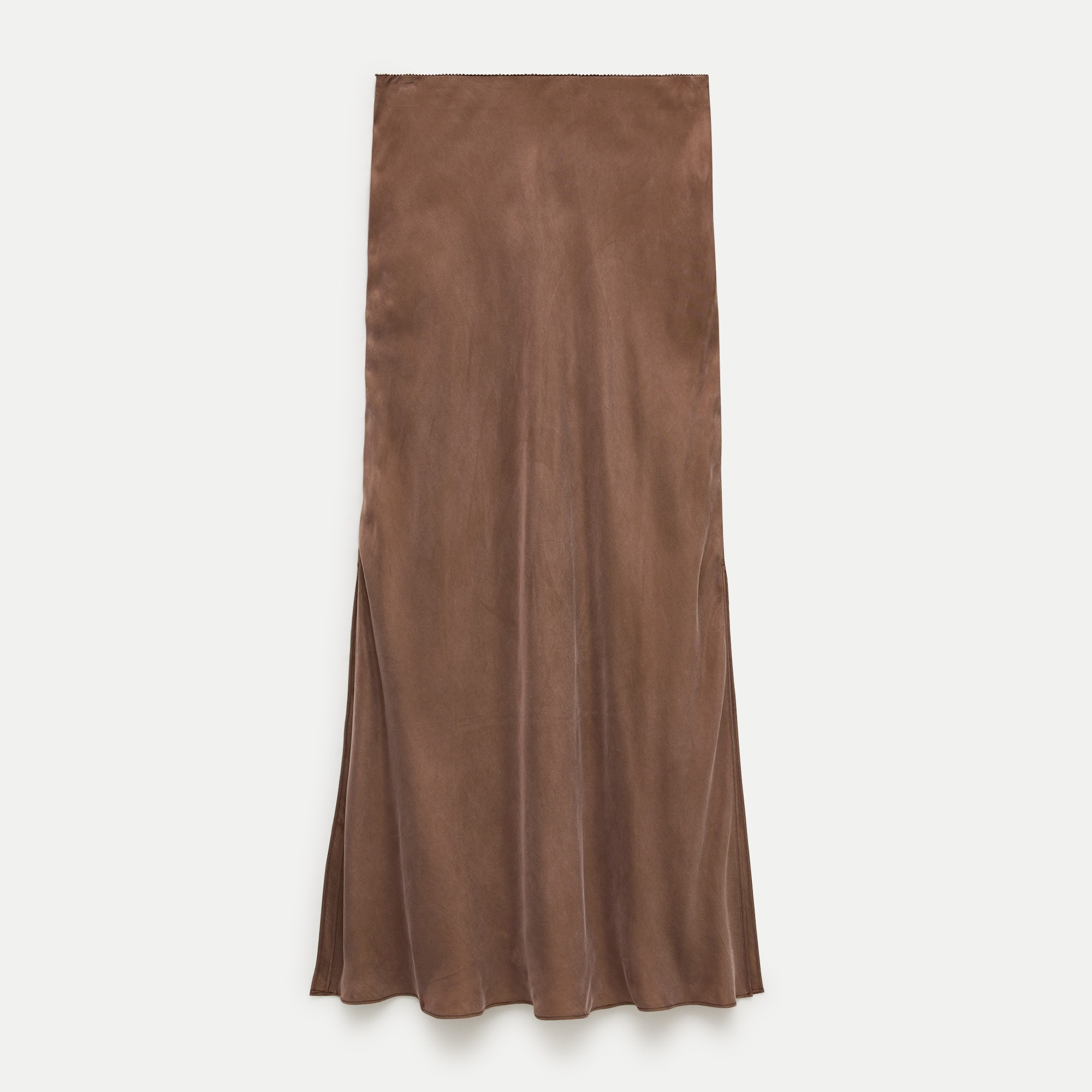 Cupro-blend flared slip skirt | J. Crew US