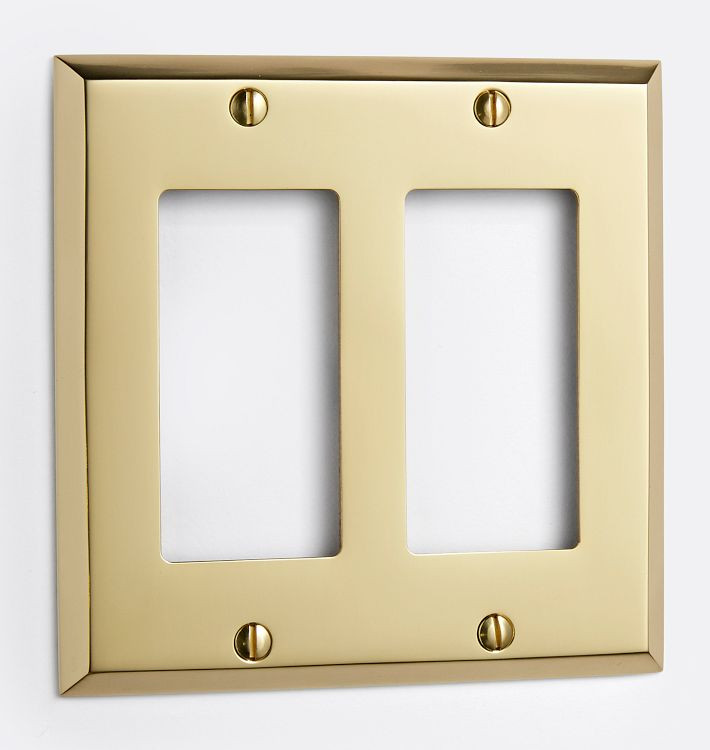 Lewis Double GFCI Switchplate | Rejuvenation
