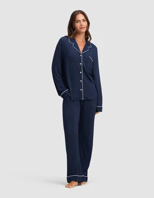 Women's Bamboo Stretch-Knit Long Sleeve Pajama Set | Cozy Earth