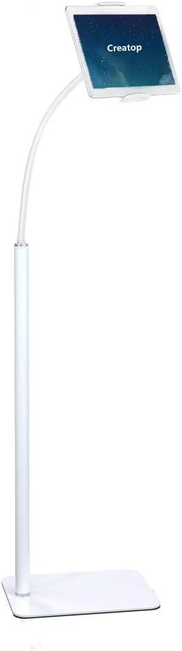 Tablet Floor Stand with Flexible Gooseneck and Stable Base, Tablet Stand Adjustable 360 Degree Ro... | Amazon (US)