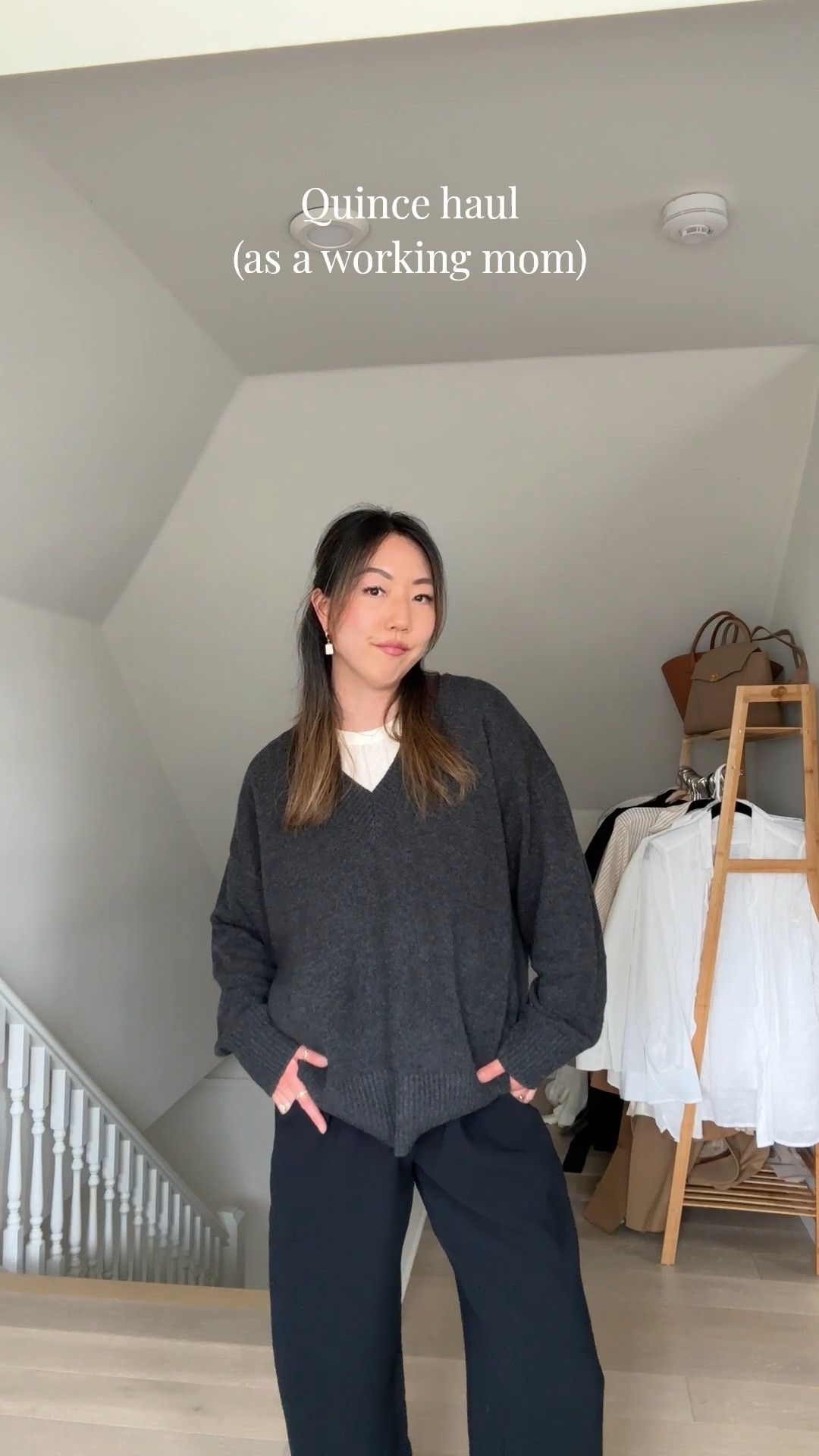 Wearing a size small in both sweaters 

Quince 10% code: INFG-26TRENDENVY10