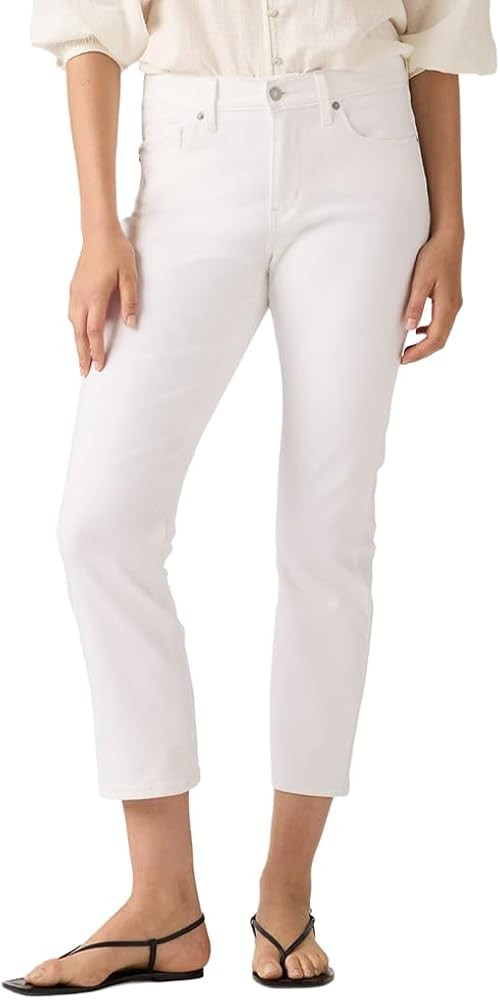 Levi's Women's Classic Straight Ankle Jeans, (New) Simply White (Stretch), 31 at Amazon Women's J... | Amazon (US)