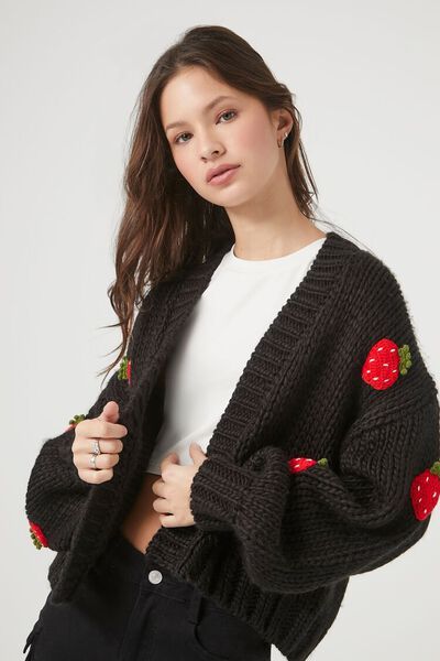 Strawberry Cardigan Sweater | Forever 21 (US)