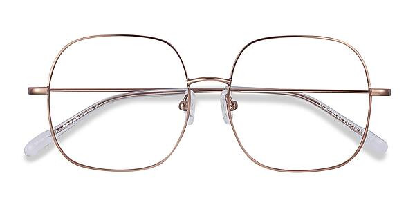 Movement Square Rose Gold Full Rim Eyeglasses | Eyebuydirect | EyeBuyDirect.com