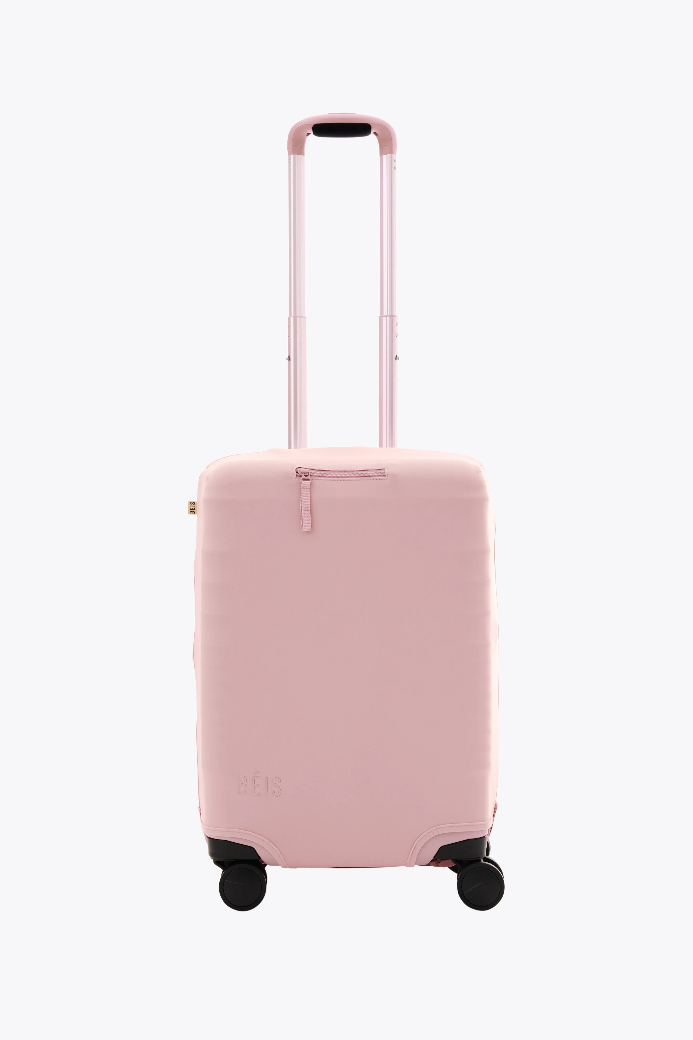 BÉIS 'The Carry-On Luggage Cover' in Atlas Pink - Pink Carry-On Luggage Cover Protector | BEIS