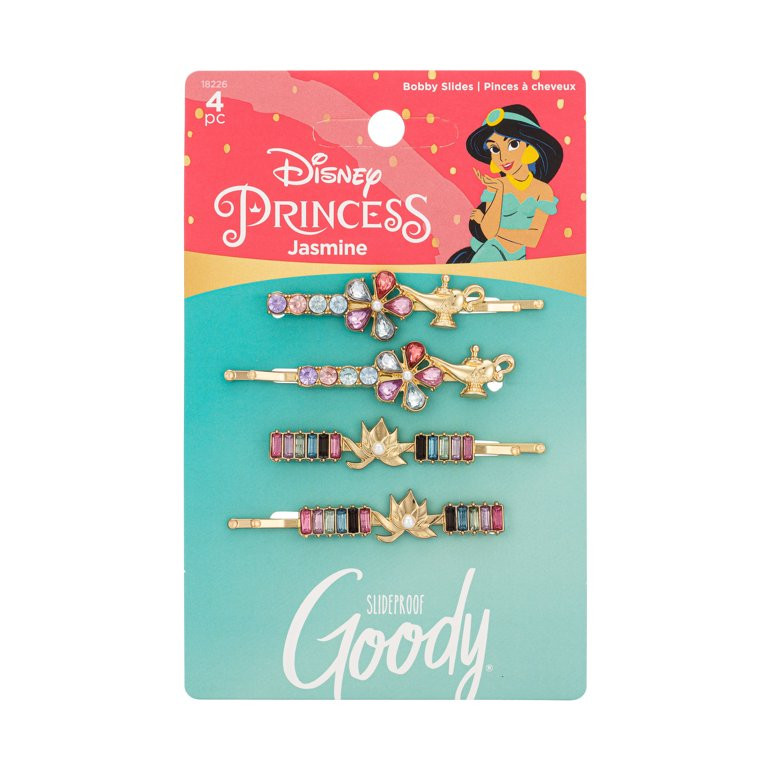Goody® Disney® Jasmine Charmed Slideproof Bobby Slides, 4 Ct | Walmart (US)