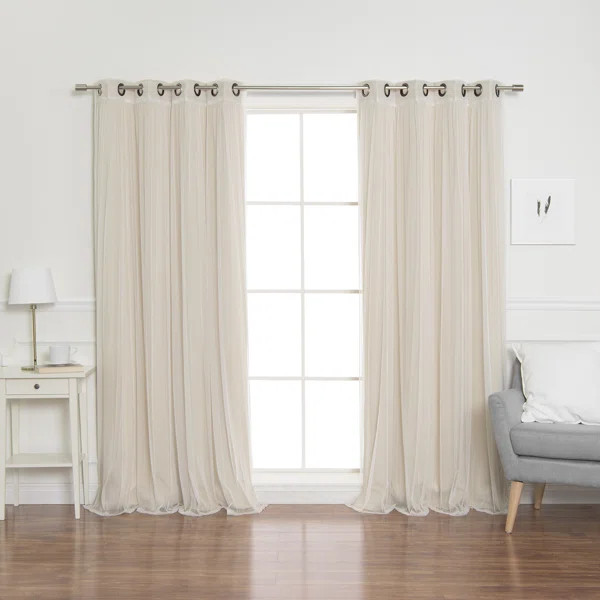 Granados Solid Room Darkening Thermal Grommet Curtain Panels | Wayfair North America