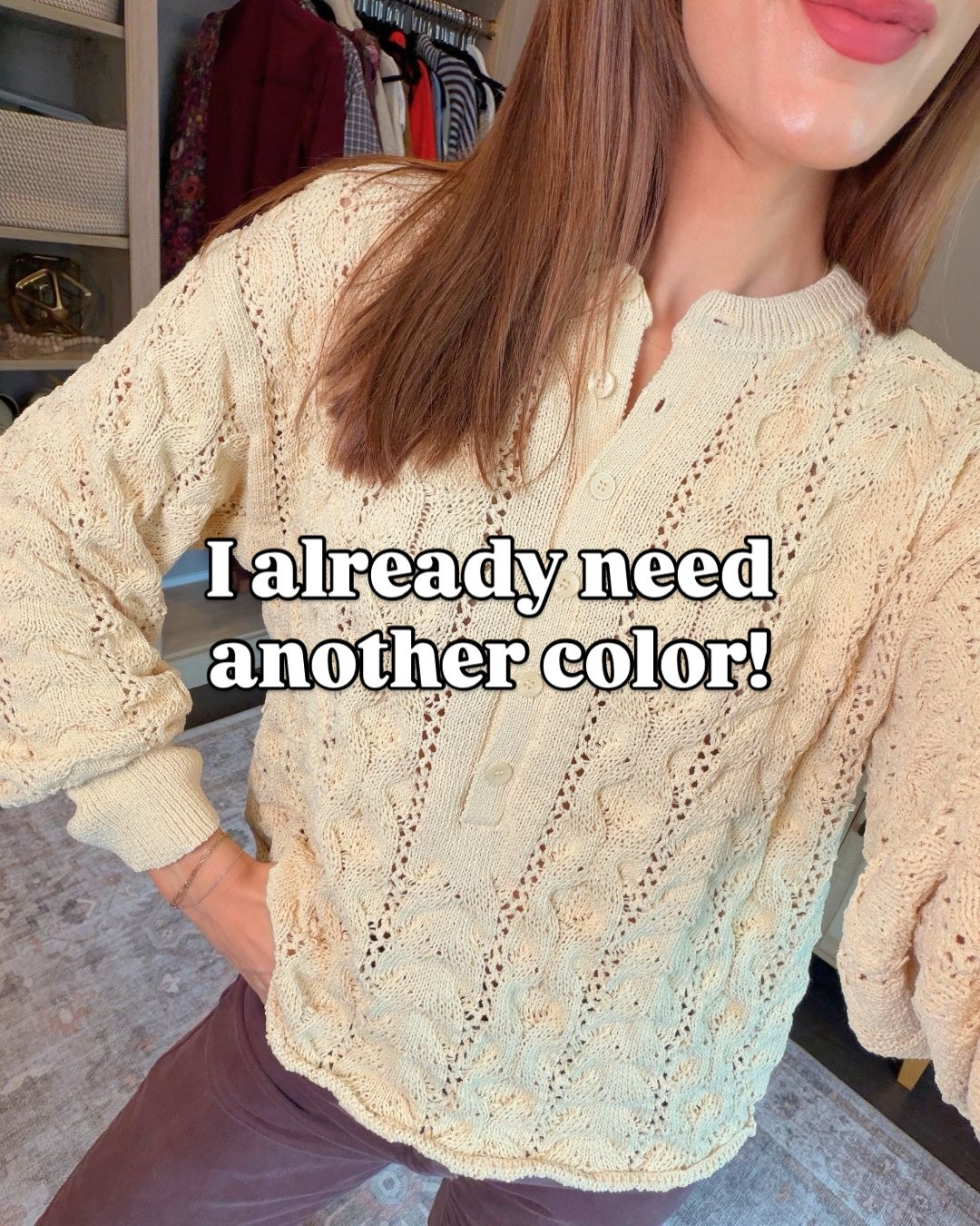 Obsessed with the texture of this sweater! 

 