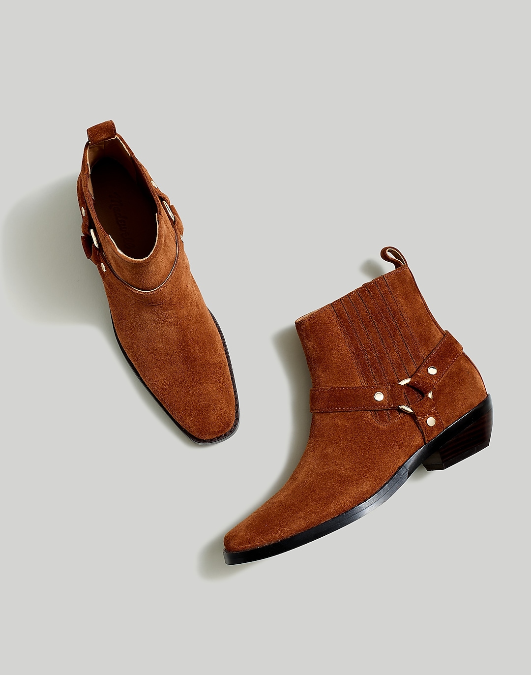 The Santiago Western Ankle Boot in Suede | Madewell