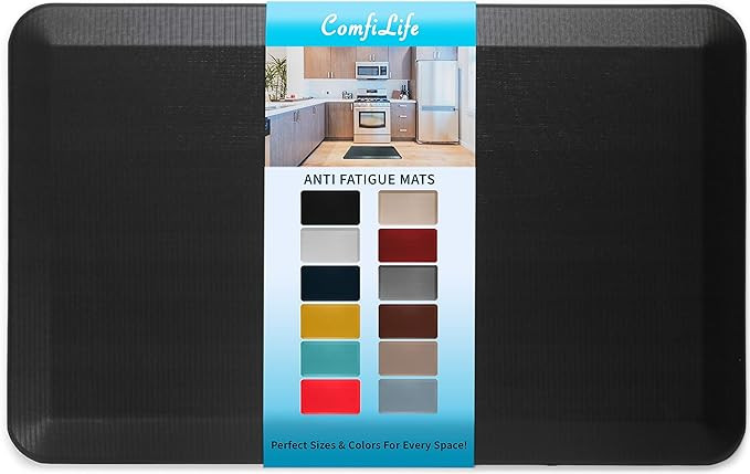 ComfiLife Anti Fatigue Floor Mat – 3/4 Inch Thick Perfect Kitchen Mat, Standing Desk Mat – Co... | Amazon (US)