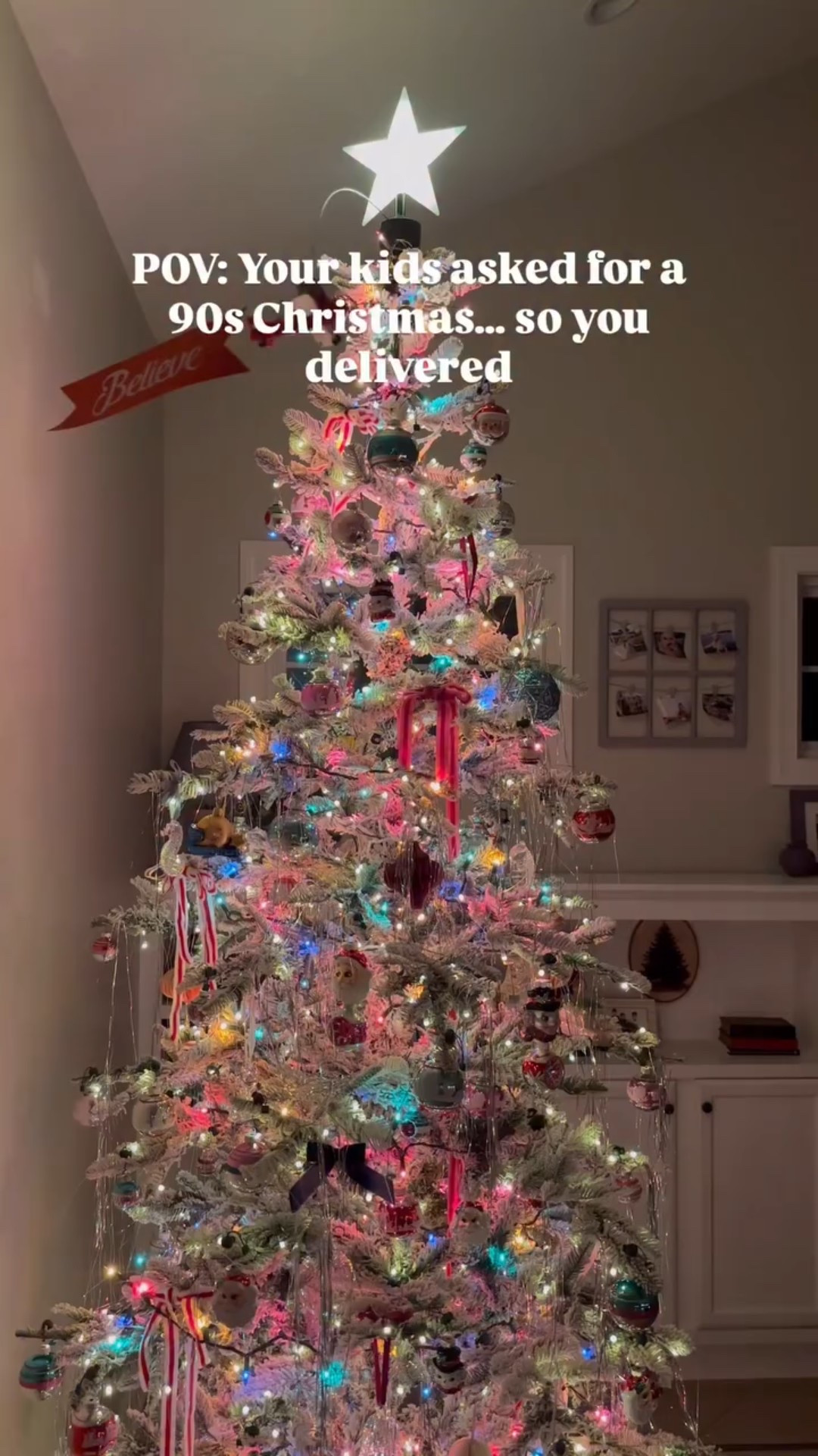 I gave the boys the 90s Christmas they’ve been asking for, colored lights, tinsel, Shiny Brites… the whole chaotic, magical, millennial childhood version.
It’s loud, it’s sparkly, and it feels exactly like being a kid again. 🎄✨
If they ask for nostalgia, I’m delivering nostalgia.
.
.
.

90s Christmas tree, nostalgic Christmas decor, colorful Christmas lights, vintage ornaments, Shiny Brite ornaments, tinsel Christmas tree, millennial Christmas nostalgia, kids Christmas traditions, 90s holiday ideas, playroom Christmas tree, Christmas decorating ideas, nostalgic home decor
.
.

#90schristmas #nostalgicchristmas #millennialmom #ltkhome #chrismtasdecor #coloredlights #tinsel #vintagechristmas #glassornaments 

#LTKmomlife #LTKHoliday #LTKHome