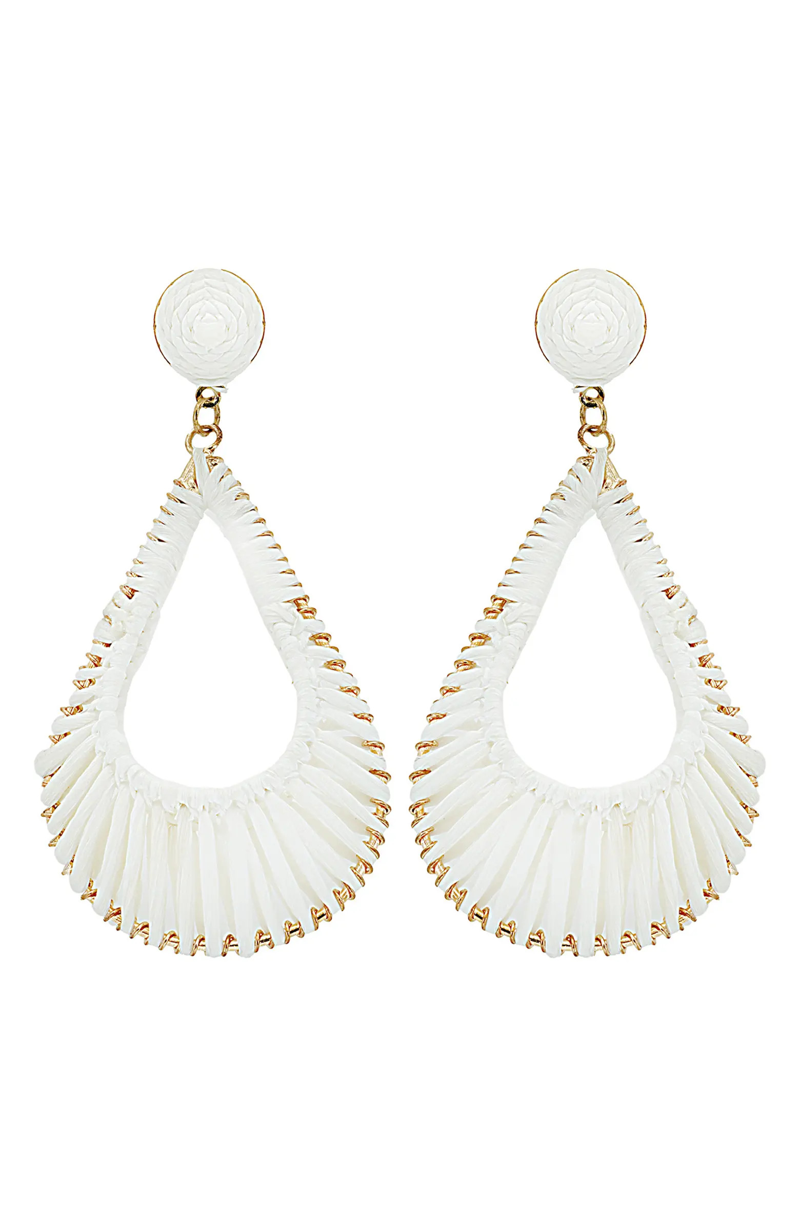 Raffia Teardrop Earrings | Nordstrom